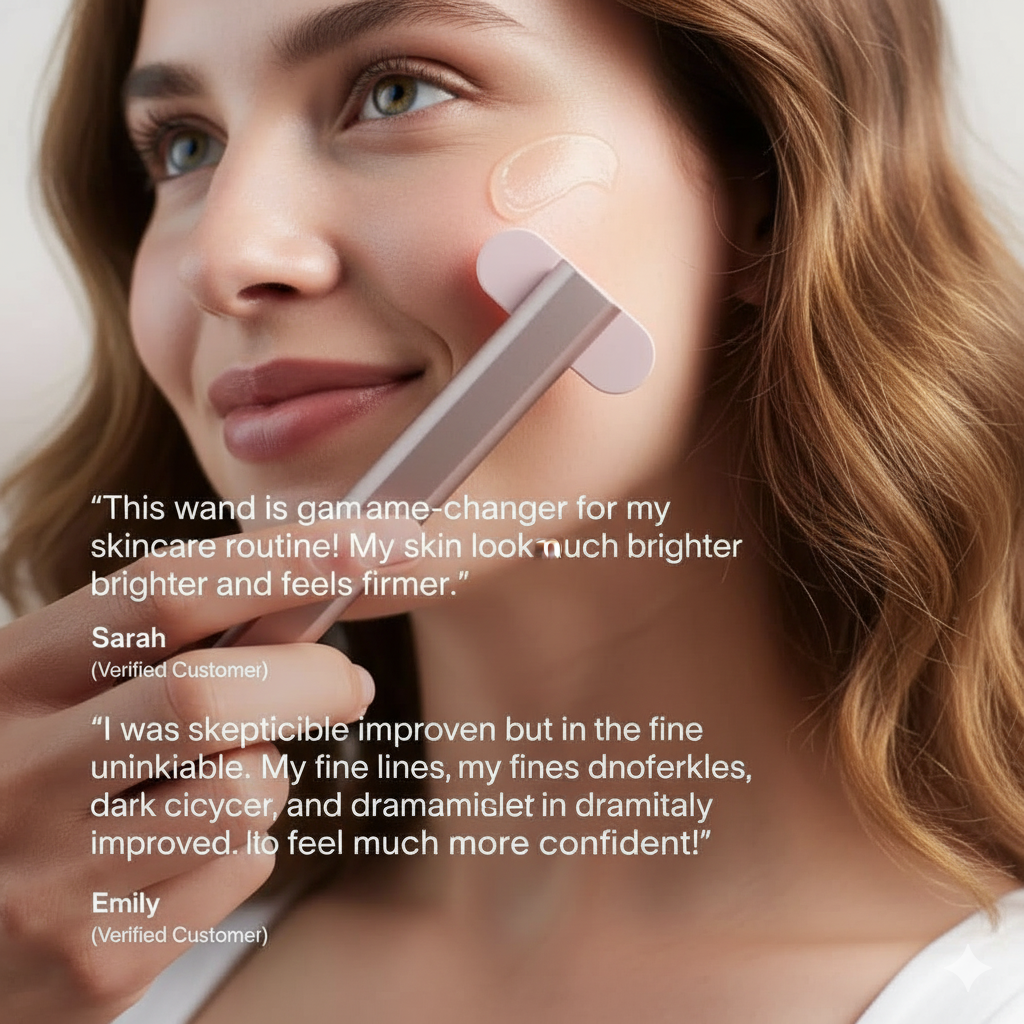 4-in-1 Radiant Renewal Skincare Wand with Red Light Therapy